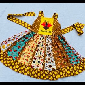 New Turkey Thanksgiving twirl dress